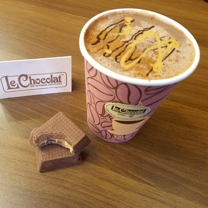 A hot chocolate from our coffee counter